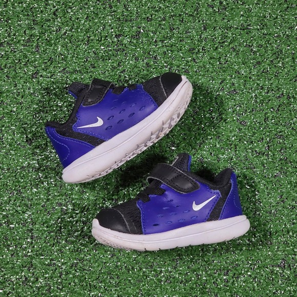 Nike Other - Nike Free RN Sense TD - Black and Dark Royal Blue - Toddler 4C